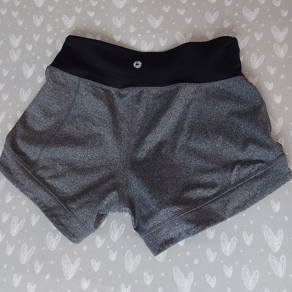 Grey and Black Athletic Shorts from 90 Degrees - Picture 4 of 5